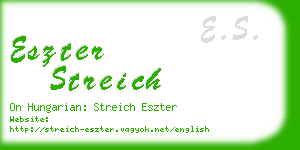 eszter streich business card